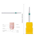 Professional 3/32Wholesale Latest Ceramic Nail Drill Bit Manicure Pedicure Nailfile